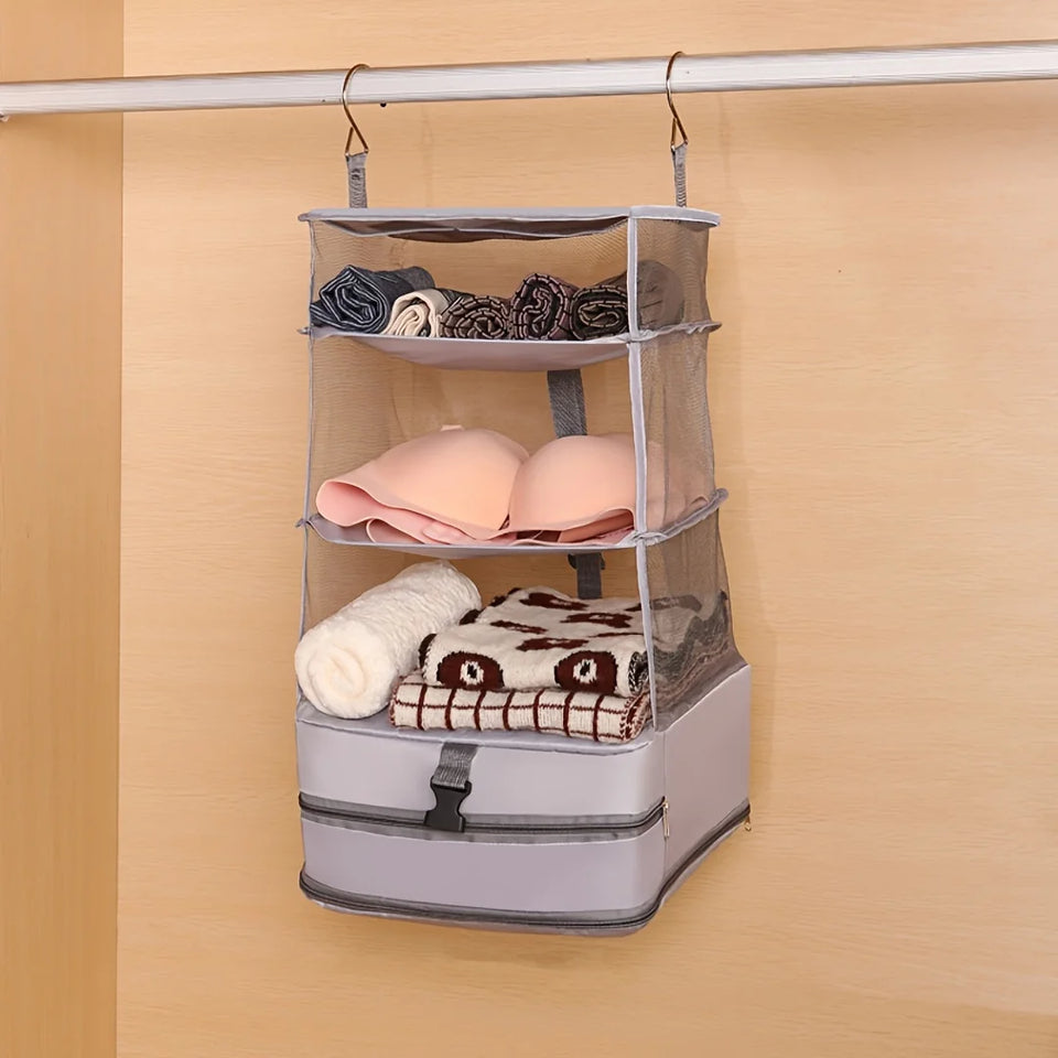 1pc Multi-functional Storage Bag Wardrobe Hanging Clothes Storage Bag Outdoor Travel Storage Hanging Bag Suitcase