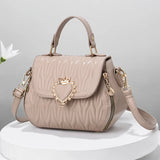 Women's Bag Fashion Lock Shoulder Square Women Handbags Casual Simple Handheld Diagonal Straddle Bag Shopping Messenger Bag