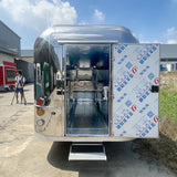 Customized Fast Food Truck Stainless Steel Trailer Full Kitchen Setup for Snacks Hotdogs Candies Chips Ice Cream Business