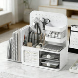 1 Pcs Desktop Perforated Board Storage Box Stationery Sorting Rack Desk Office Cosmetics Storage Rack Pen Holder