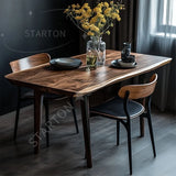 Hotel Restaurant Wooden Dining Table Set 8 Seater Solid Wood Dining Table