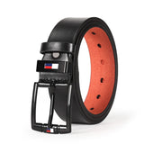 1pc Men's PU Leather Alloy Black Pin Square Buckle Belt Business Leisure Belts Fashion Black Coffee WaistBelts for Men