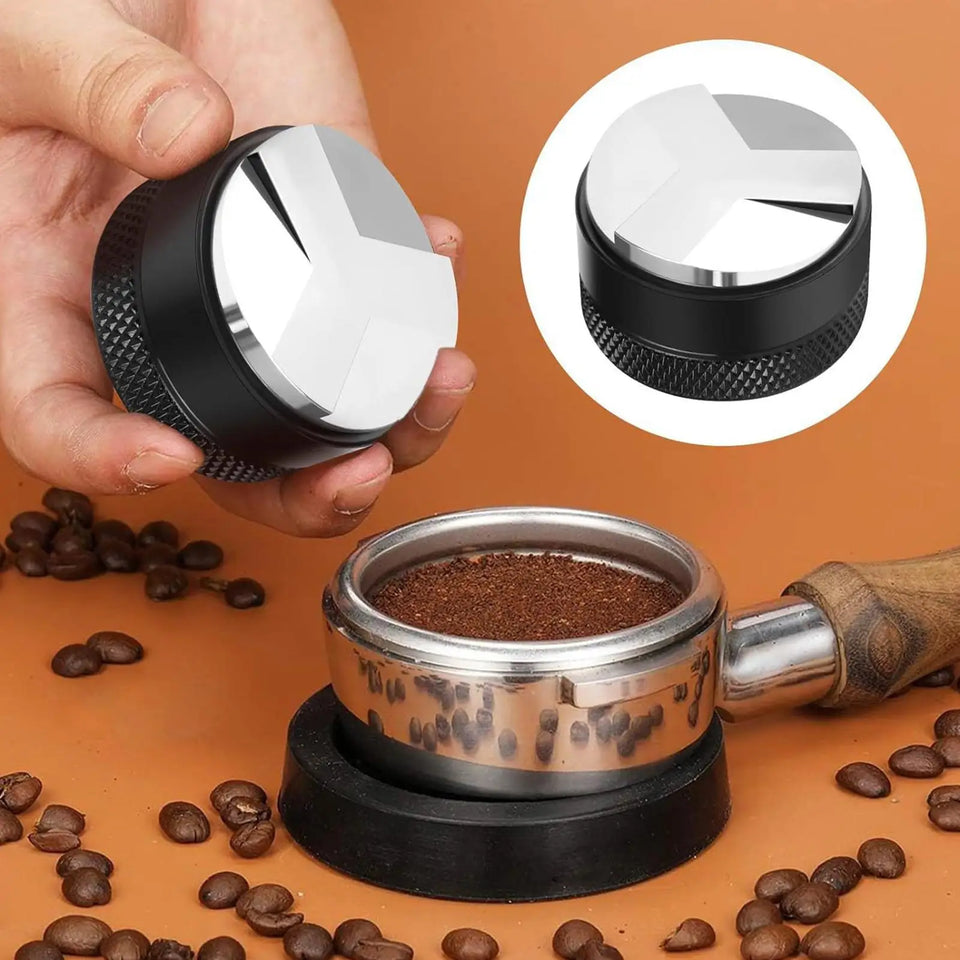 7pcs/set Espresso coffee tamper set Portable Coffee Press Gadget 51mm Espresso Accessories Kit with dispenser & Powder tamp pad