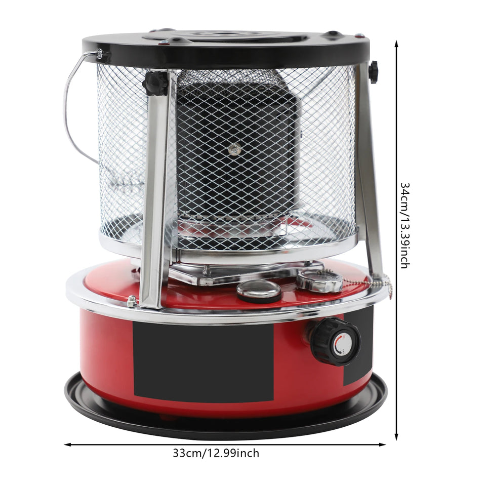 8000 BTU Kerosene Heaters, 5.2L Gal Fuel Capacity Kerosene Stove Heater, Adjustable Height Portable Kerosene Space Heater