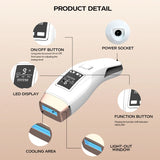 Newest 4in1 IPL Hair Removal Laser Epilator 999000 Flash Cooling LCD Acne Treatment Rejuvenation Device for Home Bikini Trimmer