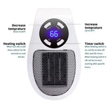 Portable Mini Space Heater with Remote Control Fast Heating Electric Warmer for Room Office Desk Indoor Use