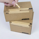 100pcs Self-Adhesive Sealing Stickers, Rectangular Matte Finish,Single-Use Paper Seal Labels for Secure Packaging and Mailing