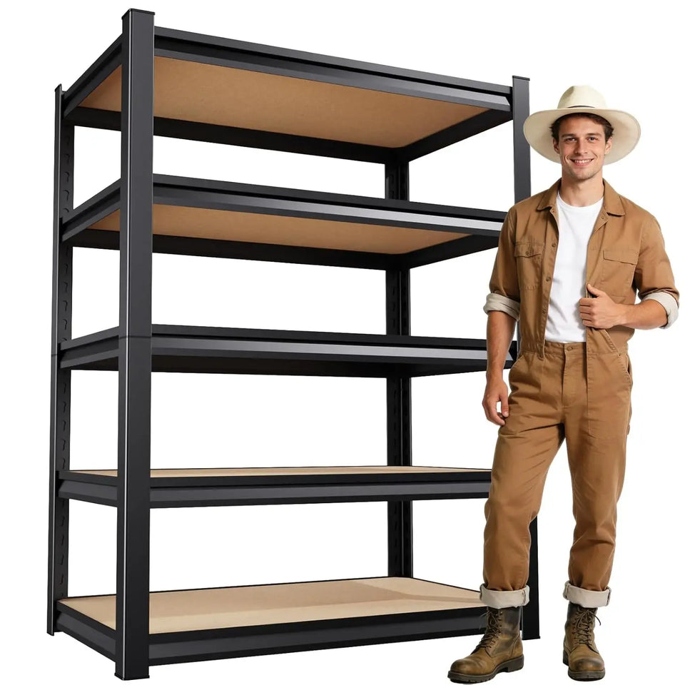 2000LBS Garage Shelving, Heavy Duty Garage Shelves, Adjustable Metal Shelving Unit, Easy Assembly Garage Storage, Customized