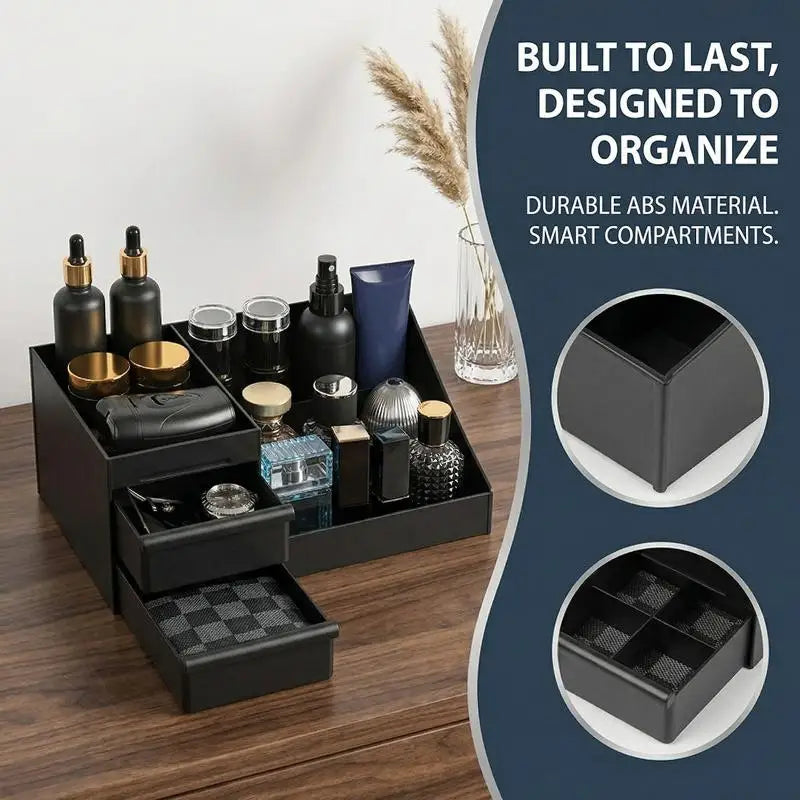 Cologne Organizer For Men, Cologne Holder For Dresser, Perfume Stand, Bathroom Countertop Organizer With Drawers
