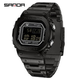 SANDA 2162 Men's Electronic Digital Watch Countdown LED Electronic Night Light Sports Waterproof Men's Electronic Watch
