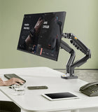 NB F160 Gas Spring 360 Degree Desktop 17"-27" Dual Monitor Holder Arm Full Motion Monitor Mount Bracket Load 2-9kg each