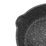 Cast Aluminum 8In Fry Pan Nonstick Durable Kitchen Cookware Easy Cleanup Oven Safe Dishwasher Safe Charcoal Speckle Finish