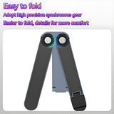 Metal Mini Foldable Laptop Stand Adjustable Angle Portable Notebook Holder for 10-17 Inch Laptops Ideal for Home Office Travel