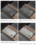 Water Absorption Tea Towel Tea Cloth Thickened Coffee Table Cloth Zen Teaware Towel Cotton Linen Rag Pad Tea Table Accessories