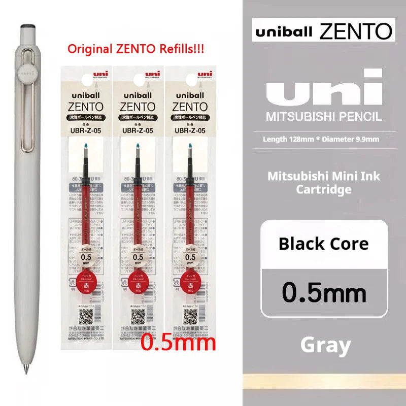 Uni-ball ZENTO Click Gel Pen,0.38/0.5/0.7mm Various Colors Water-based pen With Ergonomic Grip Smooth Writing for School&Office