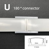 1-30pcs/Lot perfil aluminio led Corner Aluminium Profile Channel Holder for LED Strip Light Bar Cabinet Lamp Kitchen Closet