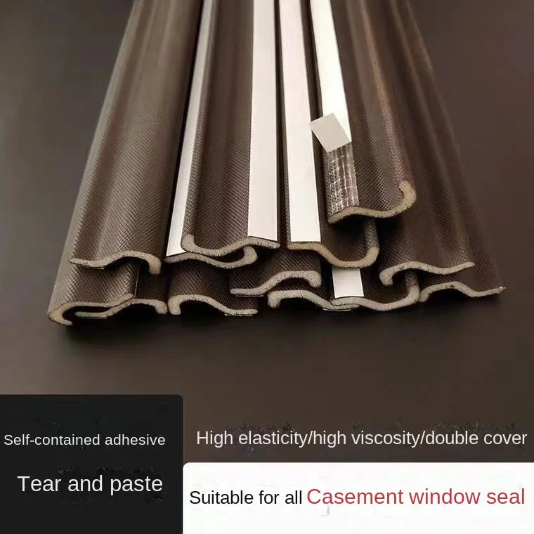 6M Self Adhesive Casement Window Door Sealing Strips Wearable Seal Foam Tape Acoustic Waterproof Dustproof Weather Stripping