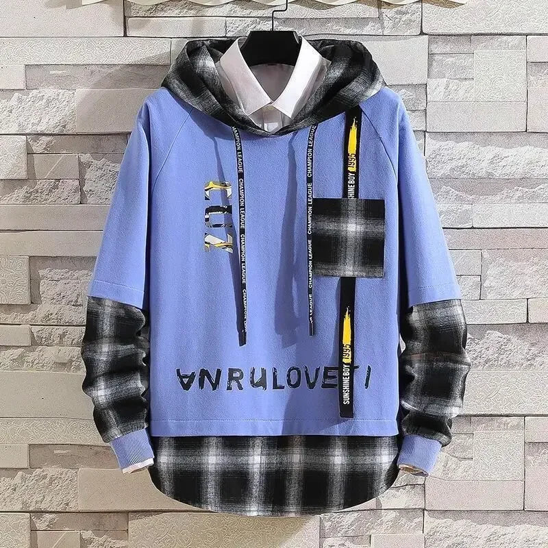 Top White Sports Suits Alphabet Pants Sets Sweatshirt Men's Clothing Plaid T Shirt Man Original Sweatpants Tracksuit Brands Xl