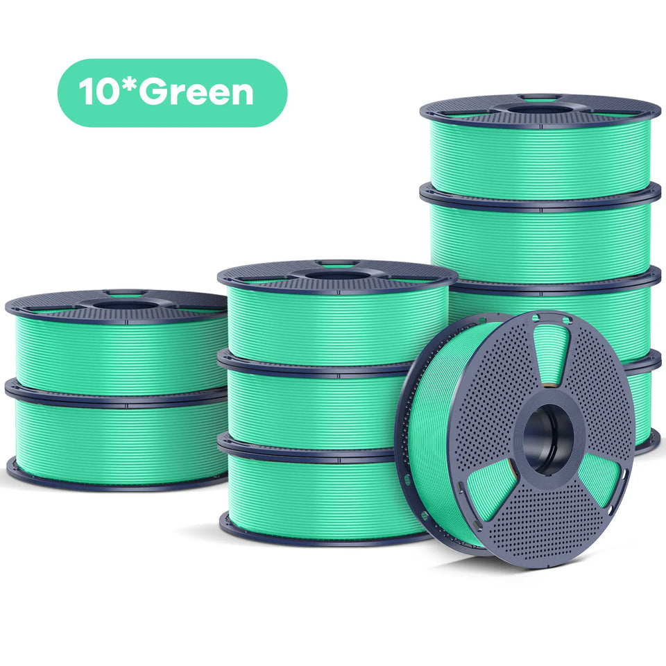 SUNLU Official Filament 10kg PETG filament 1.75mm 1kg/roll 10 Spool 3D Printer Filament PLA/PETG/Silk/ABS/TPU For Bambu Creality
