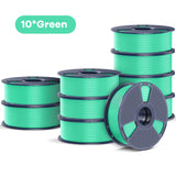 SUNLU Official Filament 10kg PETG filament 1.75mm 1kg/roll 10 Spool 3D Printer Filament PLA/PETG/Silk/ABS/TPU For Bambu Creality
