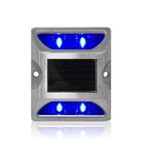 Solar Powered Aluminum Road Stud IP68 Waterproof Raised Pavement Marker Cat Eye Road Studs