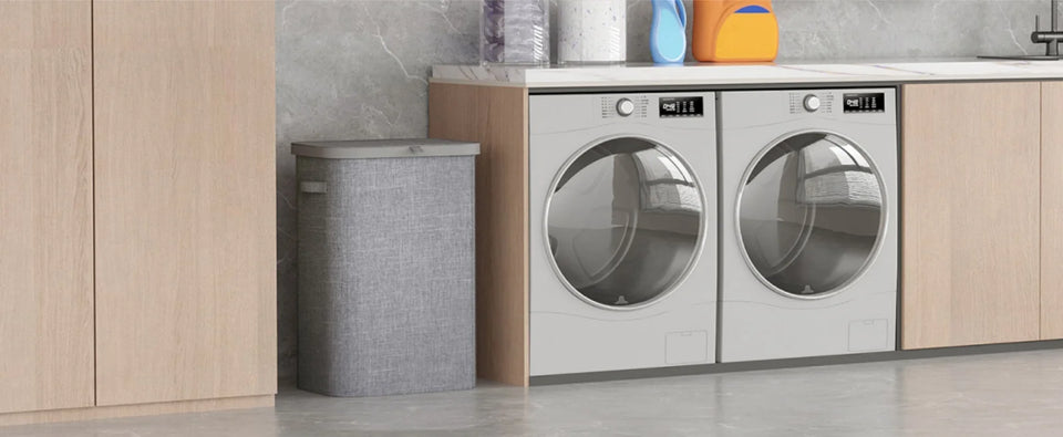 85L Laundry Hamper with Handles Inner Bag Plastic Frame Good Support Large Capacity Dirty Clothes Basket