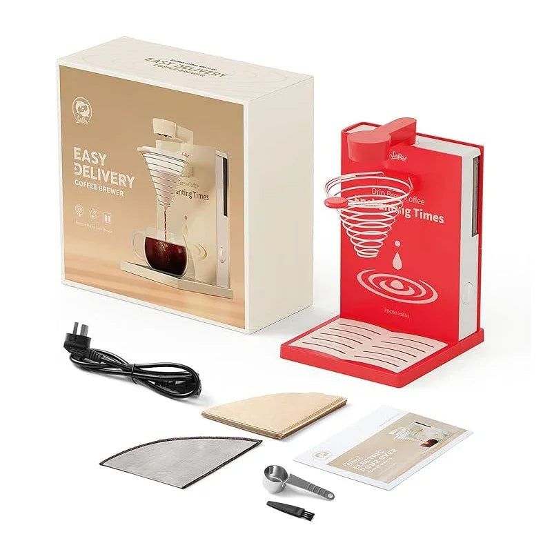Foldable Portable Coffee Machine American Drip Pour Coffee Maker Travel Electric Automatic Brew Coffee Tea Home Office Appliance