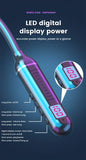 VIKEFON Wireless Earphones 5.3 Neckband Headphones Gaming LED Display Stereo Sports Headset Halter Waterproof Magnetic Earbuds