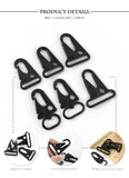 5/10Pcs 20/25/32/38mm Metal Buckle Bag Strap Lobster Clasp Backpack Webbing Dog Collar Trigger Snap Hook DIY Hardware Accessory