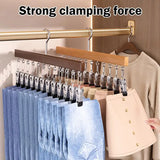 Closet Organizer With 10/12 Clips, Space Saving Hanging Closet Organizer, Space-Saving Hat Scarf Clothespins