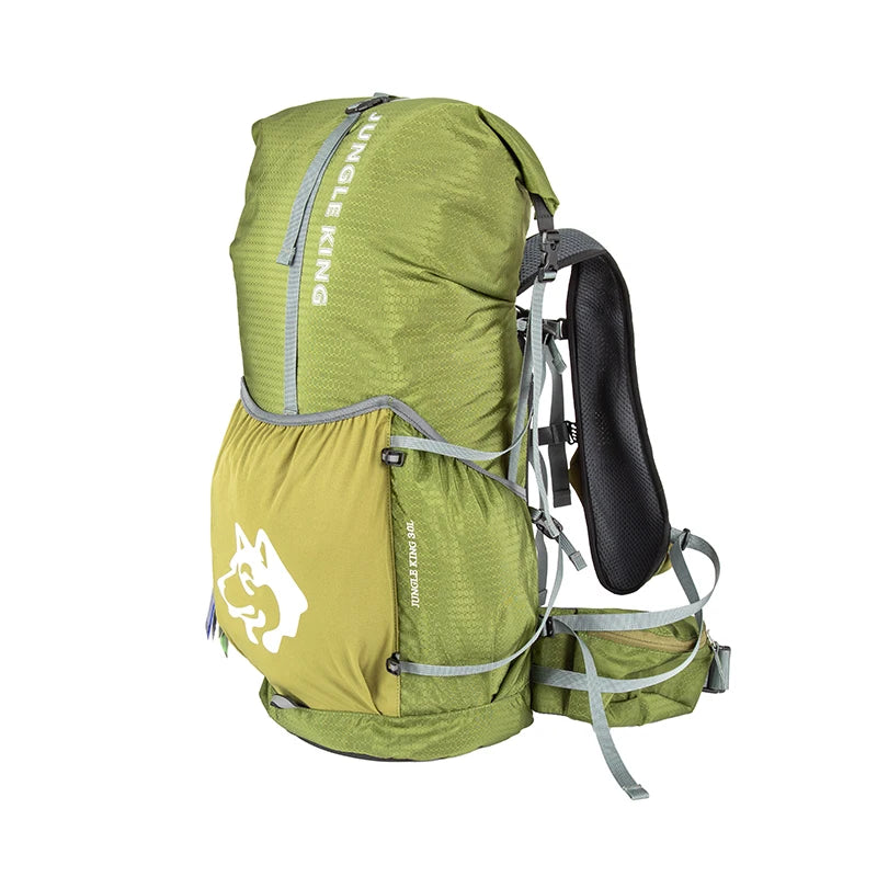 JUNGLEKING CY1050 30L Black Multipurpose Hiking Backpack Trail Running Fastpacking Pack Travel Bag For Outdoor Climbing Trekking