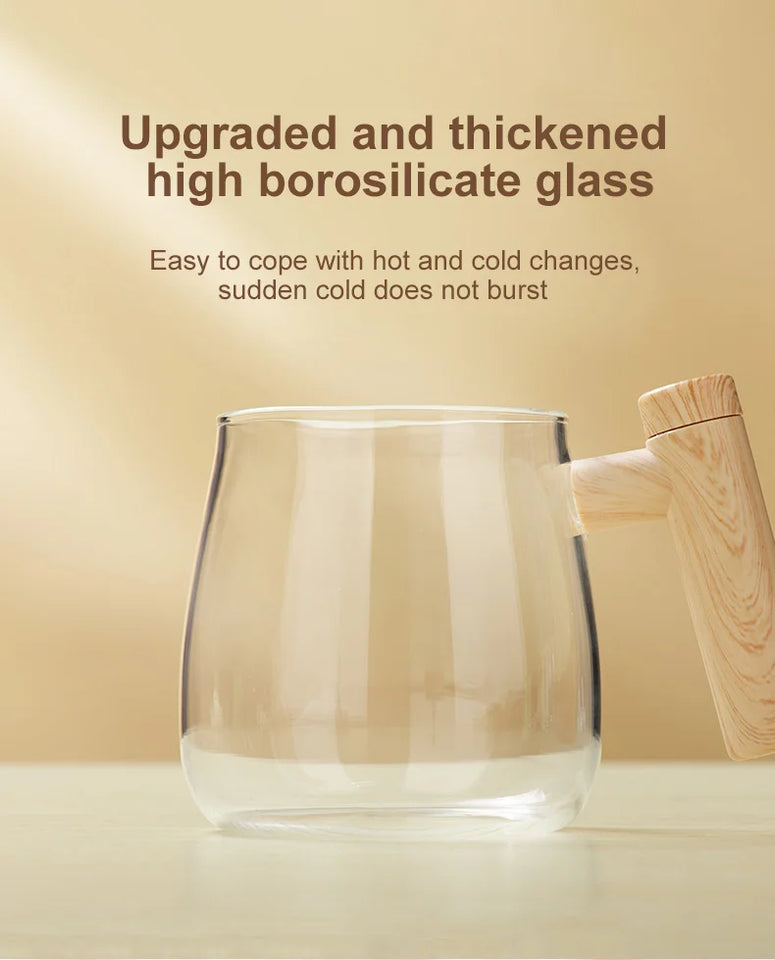 400ML Electric Blender Mixer Pot Portable Self Stirring Glass Coffee Cup Mugs Kitchen Tools for Milk Latte Coffee Drinks Mixing