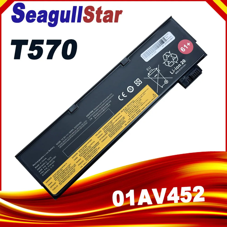 61 Laptop Battery for Lenovo ThinkPad T570 T470 T480 T580 P51S P52S01AV423 01AV424 01AV425 01AV426 01AV42701AV428