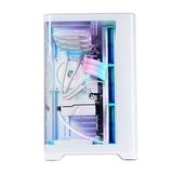 WJCOOLMAN Sky Ceiling PLUS ATX curved glass sea-view room computer case Supports 360-degree water cooling
