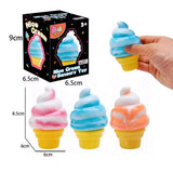 Cube By Schylling Sensory Squeeze Toy Ice Cream Color Squishy Stress Relief Fidget Toys Children Adults Collectable