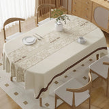 Square Printing Tablecloth No Wash Oil Proof Waterproof and Heat-resistant PVC Table Mat Home Banquet Coffee Table Decoration