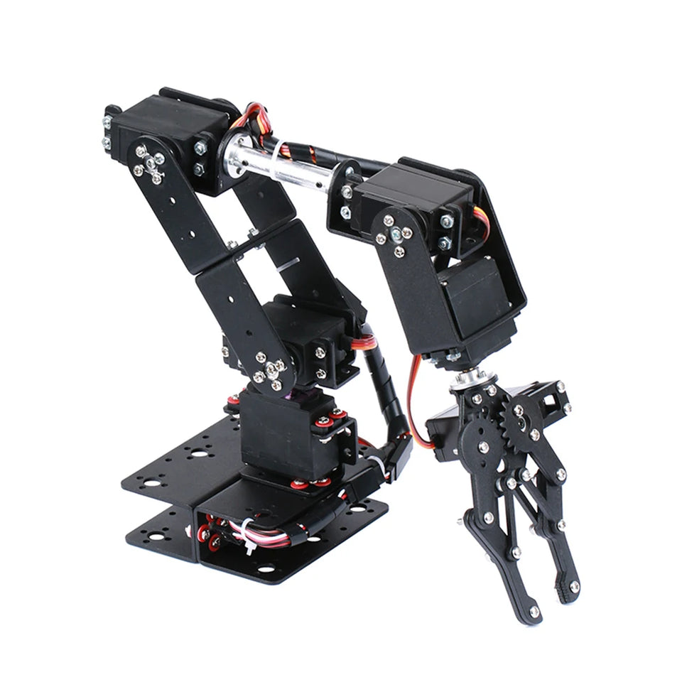 6-DOF Robotic Arm DIY Kit Multi Degree-of-Freedom Robot Servo Grasping Maker Education Construction Set (Excluding Servo)