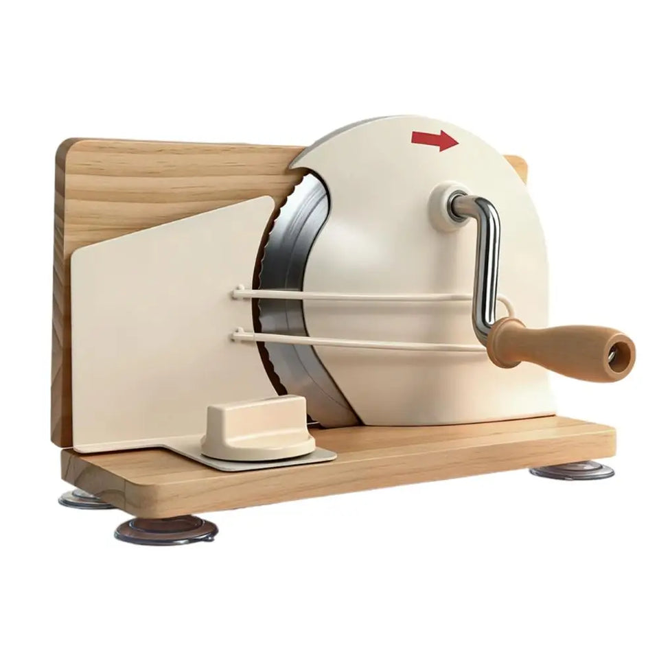 Adjustable Manual Bread Cutter Hand Crank Ergonomic Bread Slicing Cutter for Commercial Bakery Shop & Home Baking Daily Use