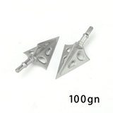 3pcs Hunting Broadhead 100gn-150gn ArrowHead Arrows Points for Compound Recurve Traditional Bow Crossbow Hunting Archery Outdoor