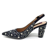 Elegant And Sexy Golden Color High Heels Shoes And Bag With Rhinestone Embellished Toe Is Comfortable Women's Shoes For Party
