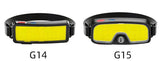 COB LED Super Bright Headlamp Rechargeable 180° Head Lamp Flashlight Outdoor Waterproof Running Fishing Camping Hiking Headlight