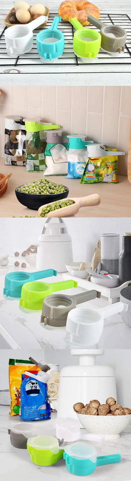 Multifunctional Sealing Clip Food Preservation Sealing Clip Tea Moisture-Proof Discharge Mouth Plastic Bag Clip Snack Sealing