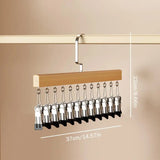 Closet Organizer With 10/12 Clips, Space Saving Hanging Closet Organizer, Space-Saving Hat Scarf Clothespins