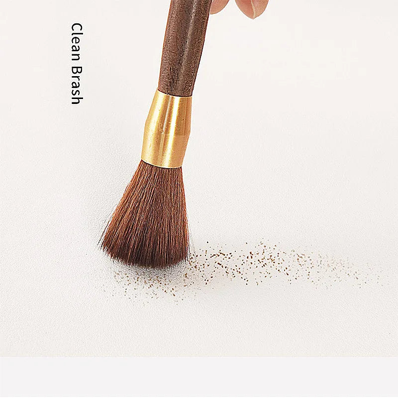 Coffee Grinder Cleaning Brush Wooden Handle Espresso Brush Dusting Coffee Powder Brush Home Kitchen Tool Coffee Accessories