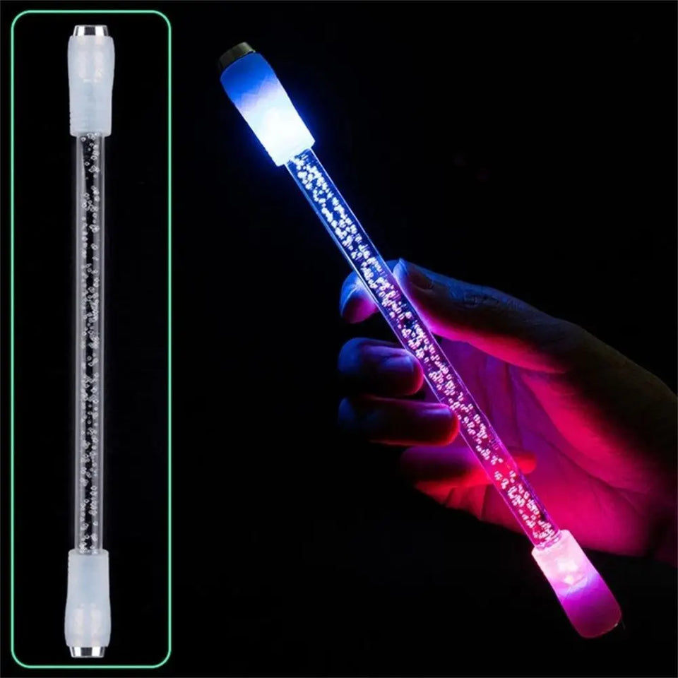 Creative Antistress LED Flash Anti-slip Stress Reliever Writing Tools Spinning Pen Spinner Toy