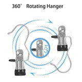 Hangers Clips Stainless Steel Laundry Hooks Hanging Clothes Pins Clip Hangers Boot Shoes Clothes Pins