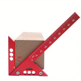 Woodworking Circle Center Scribe 45/90° Center Measuring Tool Line Gauges Aluminum Center Scribe Carpenter Ruler Measuring Tool