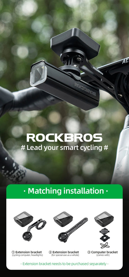 ROCKBROS Bike Computer GPS Speedometer Road Bike MTB IPX6 Waterproof Wireless Stopwatch Cycling Odometer Bicycle Accessories