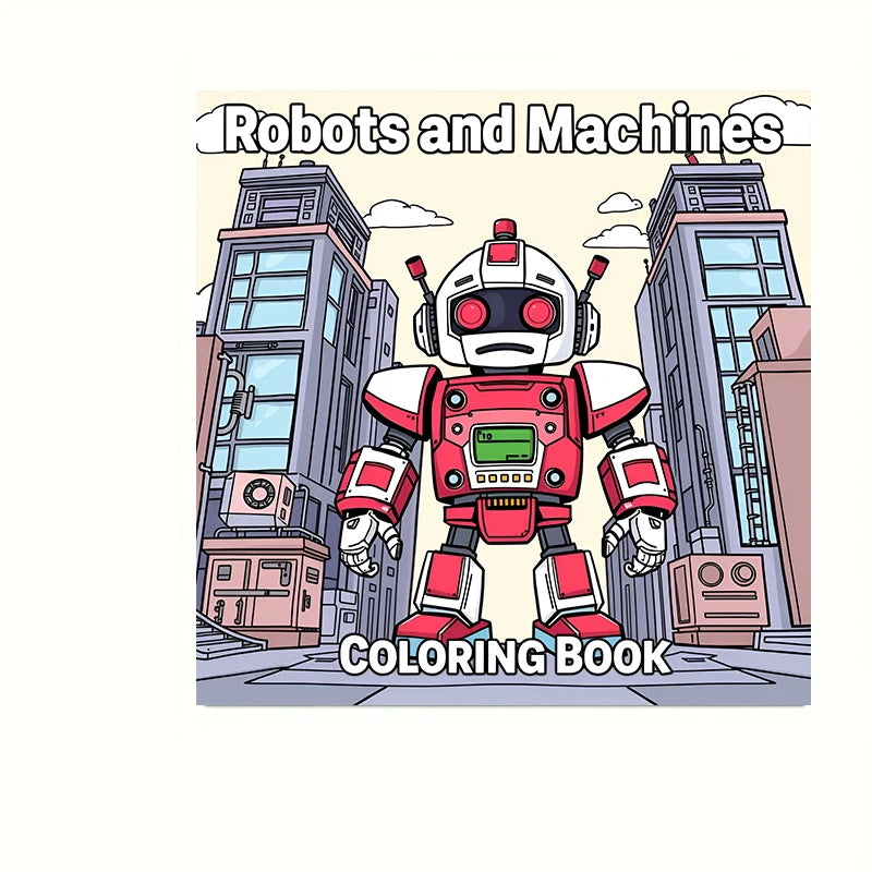 Robots Coloring Book for Adult | 28 Pages Colouring Book, Drawing Supplies for Christmas, Thanksgiving