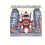 Robots Coloring Book for Adult | 28 Pages Colouring Book, Drawing Supplies for Christmas, Thanksgiving